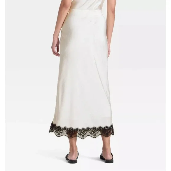 Women's A New Day Lace Trim Midi Skirt, Medium - Picture 2 of 3